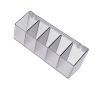 Mipcase Boîte De Rangement À 5 Compartiments pour Maquillage Distributeur De Cotons-Tiges Présentoir De Maquillage Support De Télécommande Présentoir De Cosmétiques Plateau De