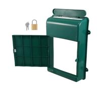 Mipcase Boîte de Rangement Courrier, Boîte aux Lettres Murale Décorative en Plastique Vert, Étanche la Pluie, Verrouillage Sécurisé, Installation Murale, pour Bureau et Maison