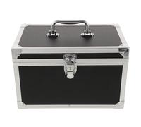 Mipcase Boîte de Rangement Grosse Taille 30x18x19 Cm, Étui Multifonction en Aluminium Coins Renforcés, Intérieur Étanche, Mallette Portable pour Accessoires de Magicien et Outils,