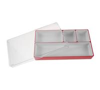 Mipcase Boîte de Rangement pour Montres et Pièces Détachées Plastique Léger Couvercle Transparent Compartiments Multiples pour Accessoires Horlogers et Loisirs Créatifs Rangement