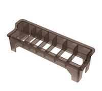 Mipcase Boîte de Rangement pour Outils de Coiffure Plastique Organisateur Pratique et Étanche pour Accessoires de Salon et Barbershop Transparent Noir