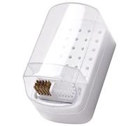 Mipcase Boîte de Rangement Transparente pour Embouts de Perceuse à Ongles Organisateur avec Slots pour Têtes de Ponçage Pratique et Durable pour Usage Professionnel et Domestique