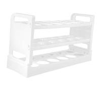 Mipcase Boîte De Stockage D' Malette Rangement Porte-œufs Pour Réfrigérateur Support De Stockage De Casier à Étagère à Pour Réfrigérateur L'animal De Compagnie Blanche