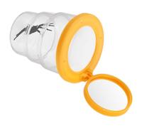 Mipcase Boîte D'observation des Insectes Visionneuse D'insectes Visionneuse Scientifique Bac à Insectes Attrape-lézard Loupe De Roche pour Enfants Téléspectateur Orange Plastique