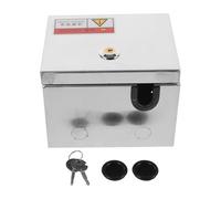 Mipcase Boîtier de Prise Extérieure Boîtier de Protection Étanche Plusieurs styles en Acier Inoxydable avec Serrure Facile à Entretenir pour Prise Double pour Usage en Plusieurs styles
