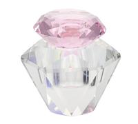 Mipcase Bol à Manucure Cristal Verre Acrylique avec Couvercle Transparent pour Mélanger Liquide Acrylique et Poudre Ongulaire Nail Art et Kit Gel