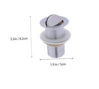 Mipcase Bonde Vidange Lavabo de Zinc Panier Drainant Étanche Clapet Plat pour Évier Cuisine Salle de Bain Bouchon Débordement Facile à Nettoyer