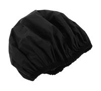 Mipcase Bonnet Autochauffant pour Cheveux Femme Noir en Peva Double Couche Imperméable, Bonnet de Soin Capillaire à Vapeur à Domicile
