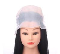 Mipcase Bonnet de Teinture en Silicone Réutilisable Petit pour Facilitation avec Aiguille pour Coloration des Cheveux Blanc Adapté pour Salon et