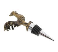 Mipcase Bouchon de Bouteille de Vin en Métal de Coq Joint Étanche Bec Verseur Réutilisable Compatible Bouteilles Standard pour Fêtes et Bars à Cocktails