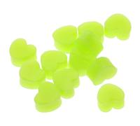 Mipcase Bouchons D’oreilles En Silicone Souple Cœur Vert 12 Pièces Pour Dormir Antibruit Étanches Natation Garçon Et Filles Adulte Usage Nuit Calme Concentration