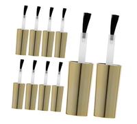 Mipcase Bouchons de Vernis à Ongles en Gel avec Pinceau Lot de 10 Petits Bouchons 10 Ml pour Salon de Manucure Usage Professionnel Accessoires Nail Art