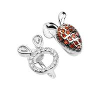 Mipcase Boucles D’oreilles Asymétriques Lapin Carotte En Cristal, Bijoux Fantaisie Pour Femmes Et Adolescentes, Métal Résistant à La Corrosion, Présent Fête Et Usage Quotidien