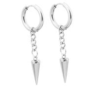 Mipcase Boucles Oreilles Pendantes Acier Inoxydable Clous Rivets Triangulaires Style Punk Légères et Durables pour Femmes