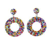 Mipcase Boucles Oreilles Pendantes Perlées pour Femmes Style Bohème Résistantes Casse Ternissement Design Unique