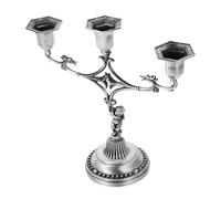 Mipcase Bougeoir Alliage de Zinc Vintage Décoratif Rétro Support pour Bougie Ornement Élégant pour Décoration Maison