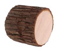 Mipcase Bougeoir Porte-Bougies Chauffe-Plat en Bois Design Réaliste, Résistant Déformation, Décor Rustique pour Centre de Table et Décoration D'intérieur