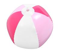 Mipcase Boule de piscine blanche rose arc-en-ciel baignade balles de plage gonflables ballon de plage gonflable globe balle de jeux d'eau boules PVC