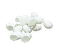 Mipcase Boules de Soie Naturelles 90 Pcs Taille Petite Exfoliantes Visage Peau Sensible Nettoyage Visage Contour des Yeux