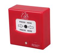 Mipcase Bouton D'alarme Incendie Manuel Réarmement Manuel Rouge en Plastique Système de Sécurité Fiable pour Espaces Publics et Nouvelles Constructions