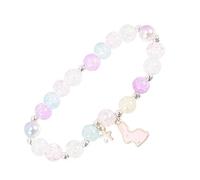 Mipcase Bracelet Fille Perlé Cristal Avec Breloque Lapin Coloré Cadeau Charmant Pour Soirée Et Anniversaire Design Confortable Ajustable Pour Adolescentes Et Jeunes Femmes