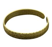 Mipcase Bracelet Jonc Chinois Ouvert en Laiton Rétro Bijou Féminin Artisanal Gravé Taille Ajustable Style Vintage pour Fête Présent Saint-Valentin et Collection Élégante