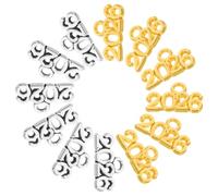 Mipcase Breloques 2026 en Alliage Métal Doré et Argenté Lot de 100 Pendentifs pour Création de Bijoux DIY Accessoires pour Colliers Bracelets et Porte-Clés Décorations Commémoratives
