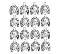 Mipcase Breloques Cheval Western En Alliage Argenté 20 Pcs, Charms Créatifs Femmes, Pendentifs Fer à Cheval Pour Bijoux Diy, Bracelets, Porte-clés, Présents Mariage, Loisirs Créatifs