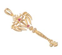 Mipcase Breloques Constellation en Cuivre Strass Pendentifs Signes du Zodiaque Lionceau pour Création de Bijoux DIY Accessoires Vintage pour Bracelets Colliers et Porte-Clés Éléments