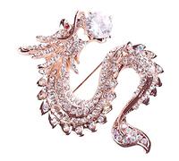 Mipcase Broche Dragon Pour Femme Style Chinois Bijoux Métal Broche Dragon Chinoise Épingle Femme Accessoire Tenue