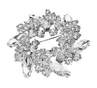Mipcase Broche en Cristaux pour Robe de Mariée, Épingle Décorative Élégante en Cristaux, Bijou Fantaisie pour Femmes, Accessoire Mariage et Cérémonie, Présent Anniversaire et Fête