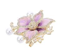 Mipcase Broche Fleur de Vintage Broche Émaillée avec Accessoire pour Femme Événement de Bal et Soirée