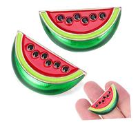 Mipcase Broche Pastèque Dessin Animé Lot de 2 Épingles à Cardigan Fixation Châle Accessoire pour Vêtements Pull Col Présent Original pour Femme Homme