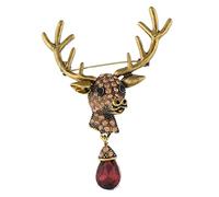 Mipcase Broche Rétro Cerf Épingle Décorative pour Costume Badge de Accessoire pour Écharpe et Vêtement Durable et Antidécoloration