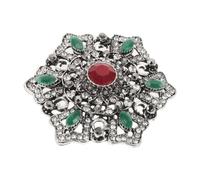 Mipcase Broche Vintage Baroque Épingle Rétro pour Femmes Décoration Festive et Médaille de