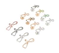 Mipcase Broches Stéthoscope en Alliage 12 Pièces, Badges Décoratifs pour Médecins et Aides-soignantes, Accessoires pour Tenues Médicales Décontractées