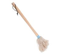 Mipcase Brosse à Badigeonner avec Manche Bois Hévéa et Tête Coton pour Absorption Huile Utilisable pour Barbecue et Nettoyage