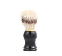 Mipcase Brosse à Barbe Homme Noire Blaireau Rasage Confortable et Brosse Coiffage pour Moustache et Barbe Nettoyage Doux et Quotidien Accessoire Soin Masculin