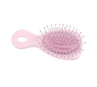 Mipcase Brosse à Cheveux Portable Petite Brosse De Voyage Violette Ronde Coussin De Massage Douce Pour Hommes Femmes Usage Quotidien Compacte Paquet