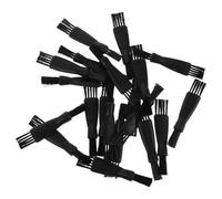 Mipcase Brosse de Nettoyage pour Entretien Facile et Polyvalent pour Rasoir Électrique Double Tête Résistantes Déformation en Plastique Noir, Lot de 20 Pièces
