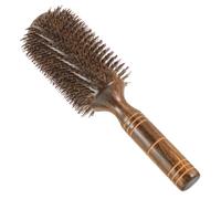 Mipcase Brosse Ronde Large pour Cheveux Bouclés et Épais Brosse Soufflante avec Poils de Sanglier Démêle et Coiffe Cheveux Secs et Mouillés Poignée Ergonomique Confortable