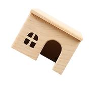 Mipcase cabane en Bois Hamster petg abri buches Toys Nest The Toy jouyet Cage Animal de Compagnie cabane à Souris pour Animaux de Compagnie Bambou