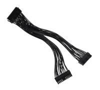 Mipcase Câble d'alimentation 24 Broches Synchrone Répartiteur d'alimentation, Double Bloc d'alimentation, Noir, Compact, Compatible Dc3.3v-12v, Usage Informatique Et Composants Pc