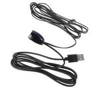Mipcase Câble D'extension Infrarouge 1,5m avec Prise 3,5mm et LED pour Prolongateur Infrarouge Compatible Tv et Système de Divertissement en Plastique Noir