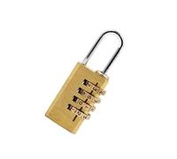 Mipcase Cadenas à Combinaison en Cuivre pour Valise et Casier Code à 4 Chiffres, Facile à Régler, Antivol pour Usage Intérieur et Extérieur, Serrure Compacte 5,7x2x1 Cm