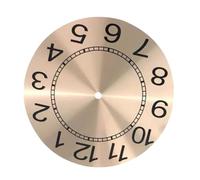 Mipcase Cadran Horloge Métallique DIY Remplacement De Cadran pour Horloge Murale Accessoire Pratique pour Création Personnalisée Design Rond Élégant