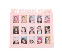Mipcase Cadre Photo Scolaire Rose 25X28 CM pour Garçon et Filles Cadre Photo de Table Robuste des Années Scolaires Décoration Chambre Garçon et Filles