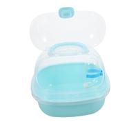 Mipcase Cage à emporter étui de Transport pour Hamster Petit récipient pour Animaux de Compagnie Voyage de Hamster Porteur de Rat Cage de Transport du Hamster Cage à Hamster PP Ciel Bleu