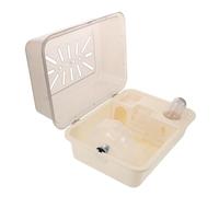 Mipcase Cage de Transport pour Hamsters avec Bouteille Eau Mallette Portable pour Petits Animaux Cage Plastique pour Cobayes et Furets