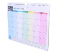 Mipcase Calendrier 2026-2027 : Agenda Mural À Spirales, 18 mois, Bloc-notes Esthétique En Papier Épais, Pour Le Bureau, La Famille Et Les Études.